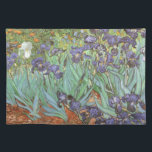 Set De Table Vincent van Gogh - Irises<br><div class="desc">Irises (1889) de Van Gogh est un post impressionnisme vintage de peinture de nature fleurie d'art. Un groupe d'iris à barbe violet et une seule fleur d'iris blanc poussent dans un jardin. C'était l'une de ses premières peintures alors qu'il était à l'asile à Saint-Rémy-de-Provence. En 1987, il est devenu le...</div>