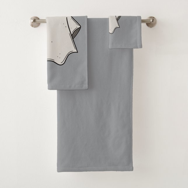 Set de Toallas con Fantasma Aesthetic (En situation)