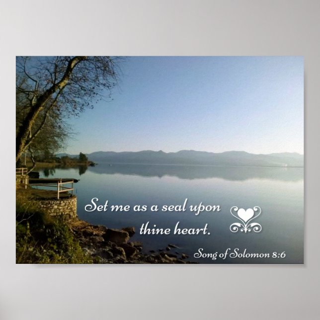 Set Me As A Seal Upon Thine Heart Poster (Devant)
