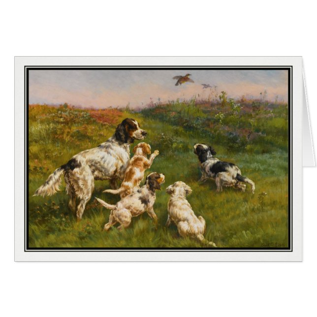 Setter and Pups par Edmund Henry Osthaus (Devant horizontal)