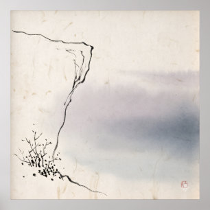 Seuil de Sérénité Art mural zen minimaliste