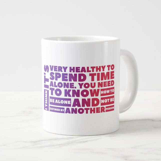 Seul - Jumbo Mug cadeau (Devant droit)