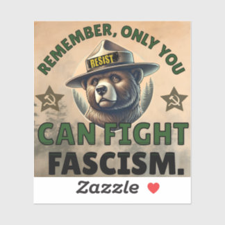 Seul vous pouvez combattre le fascisme - Sticker V
