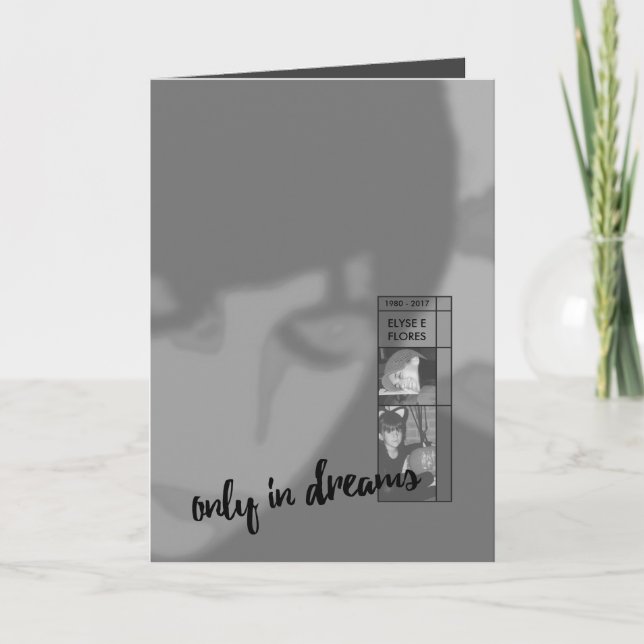 seulement dans les invitations funéraires de rêves (Devant)