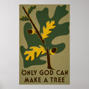 Seulement Dieu peut faire un poster vintage de WPA