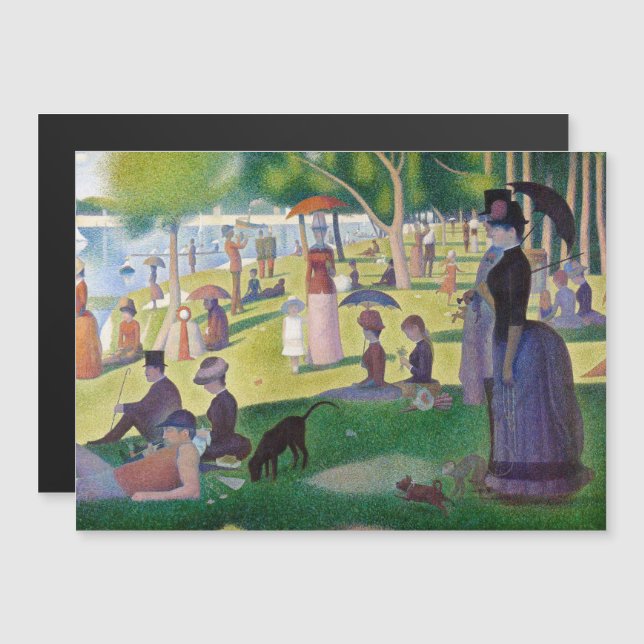 Seurat - Un dimanche sur La Grande Jatte Carte mag (Devant / Derrière)