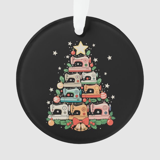 Sewing Machine Christmas Tree Stitch Knit Sew Xmas (devant)