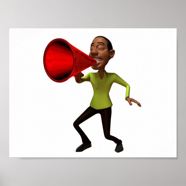 S'Exprimer Dans Un Poster Mégaphone (Devant)