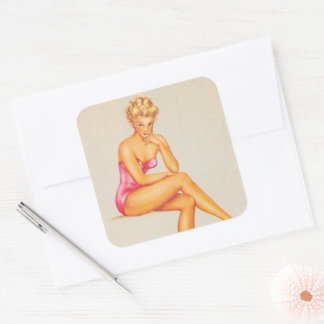 Sexy ! ♡ Art de fille pin up vintage ♡ Autocollant