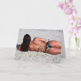 Sexy bikini épingler fille Carte photo