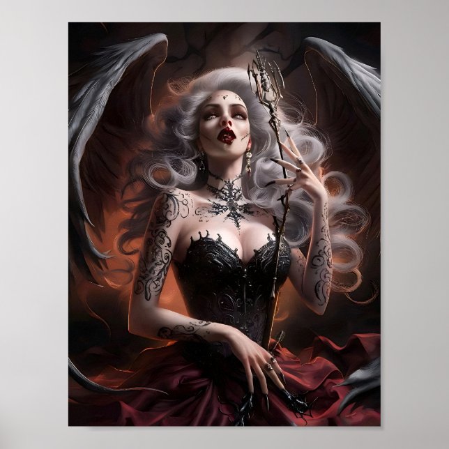 Sexy Lady Vampire sorcière Poster Art (Devant)