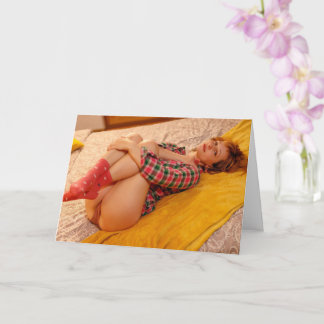 Sexy pin up fille Carte photo