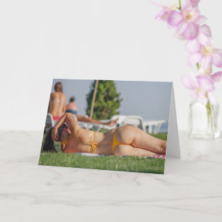 Sexy pin's girl Bikini Carte photo