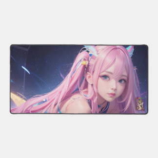Sexy rose Anime Girl Bureau Mat