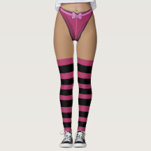 Sexy Underwear leggings with pull up candy socks