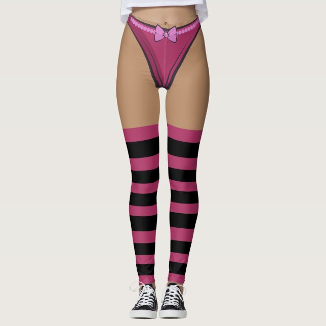 Sexy Underwear leggings with pull up candy socks (Devant)