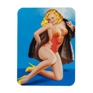 Sexy Vintage pin up Retro flexible Magnet