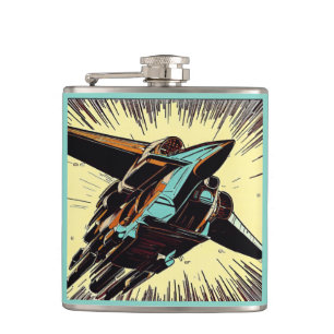 SF - Anime Starfighter Flacon de bois découpé en v