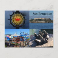 SF Fisherman's Wharf Attractions #1 Carte postale