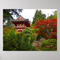 SF Japanese Tea Garden Temple Gate #3 Poster