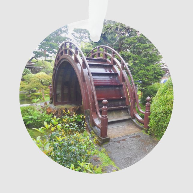 SF Jardin de thé japonais Pont tambour #3 Ornement (devant)