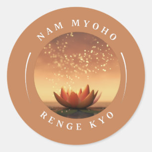 SGI Stickers bouddhiste avec Lotus Design et NMRK