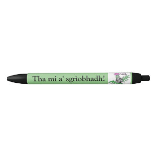 Sgrìobhadh d'a de Tha MI. Stylo gaélique