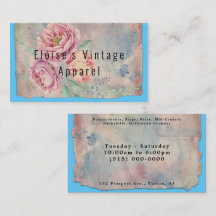 Shabby Chic Antique Paris Style Carte de visite