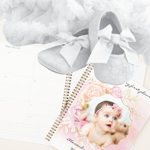 Shabby Chic Baby Girl First Year Scrapbook Album