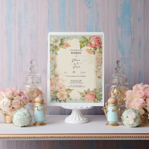 Shabby Chic Floral Faire-part de mariage