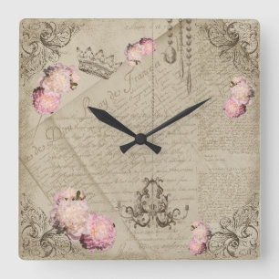 Shabby Chic - Horloge murale