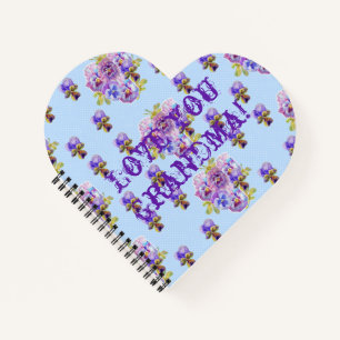 Shabby Chic Love You Grand-mère Carnet