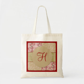 Shabby Chic Patchwork 2 Monogrammes Sac