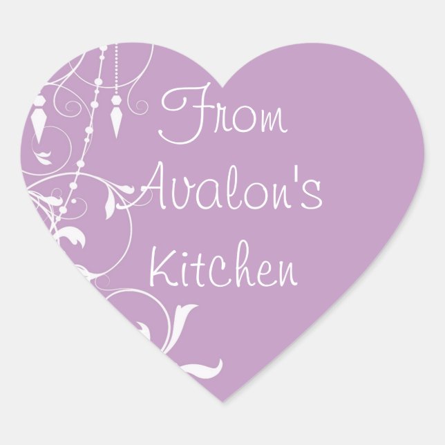 Shabby Chic Pink Baking Stickers (Devant)