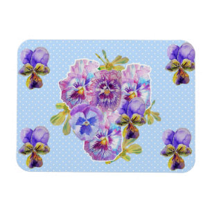 Shabby Chic rose Pansement Floral Blue Spot Magnet