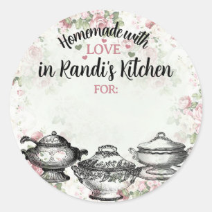 Shabby chic soupe terrasses nourriture étiquette c