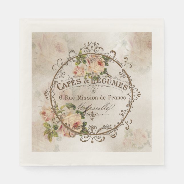 ShabbyVintageRoses4 - serviettes en papier (Devant)