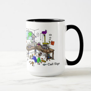 Shack se produit tasse drôle de radio-amateur