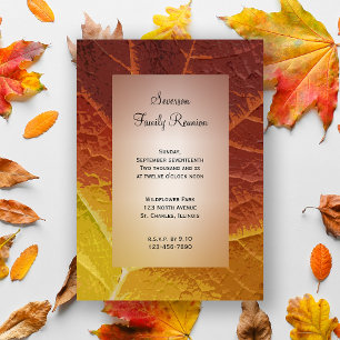 Shades d'automne Famille Réunion Invitation