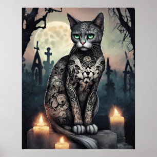 "Shadow" Black, Poster du jour de la mort du chat