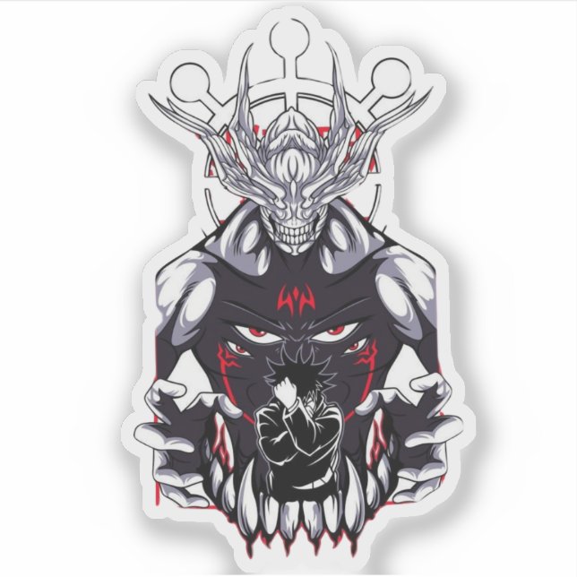 🌑 Shadow Summoner Sticker – Anime-Inspired Vinyl  (Devant)
