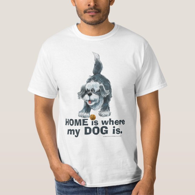 Shaggy Dog HOME où mon chien est Tshirt (Devant)