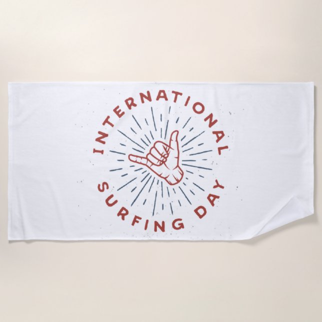 Shaka, main de shaka, Serviette de plage (Devant)