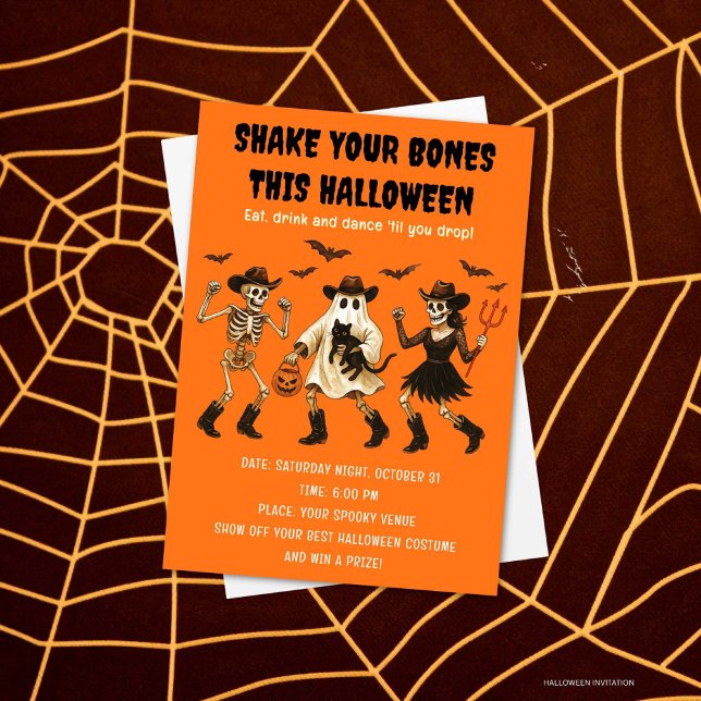 Shake Your Bones Halloween Invitation (Créateur téléchargé)