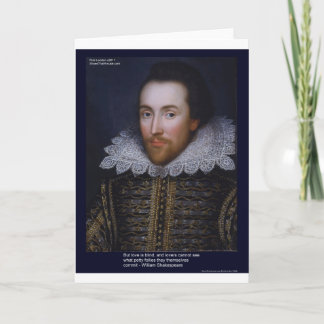 Shakespeare Amour/Aveugle Citation Sur Cartes Cade