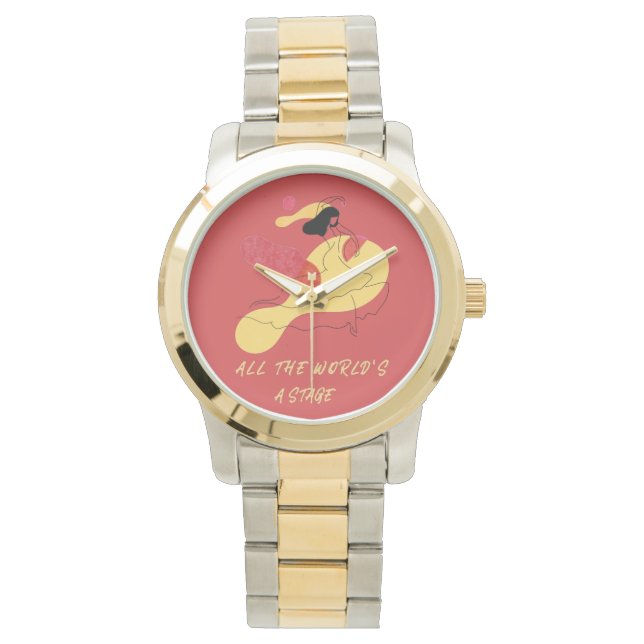 Shakespeare Le Monde Est une Scène  Montres pour D (devant)