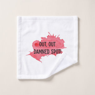 Shakespeare Macbeth Citation de linge "Out Spot"