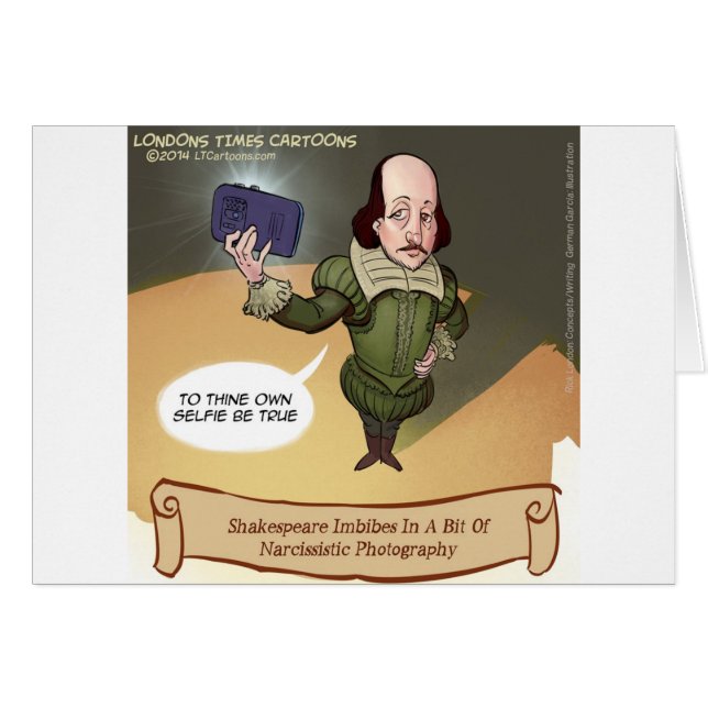 Shakespeare Prend un Selfie Drôle (Devant horizontal)