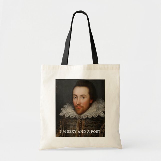 Shakespeare sexy et sac fourre-tout à poète (Devant)