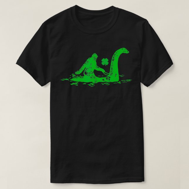 Shamrock À cheval Le Loch Ness Monster Tee TShirt (Design devant)